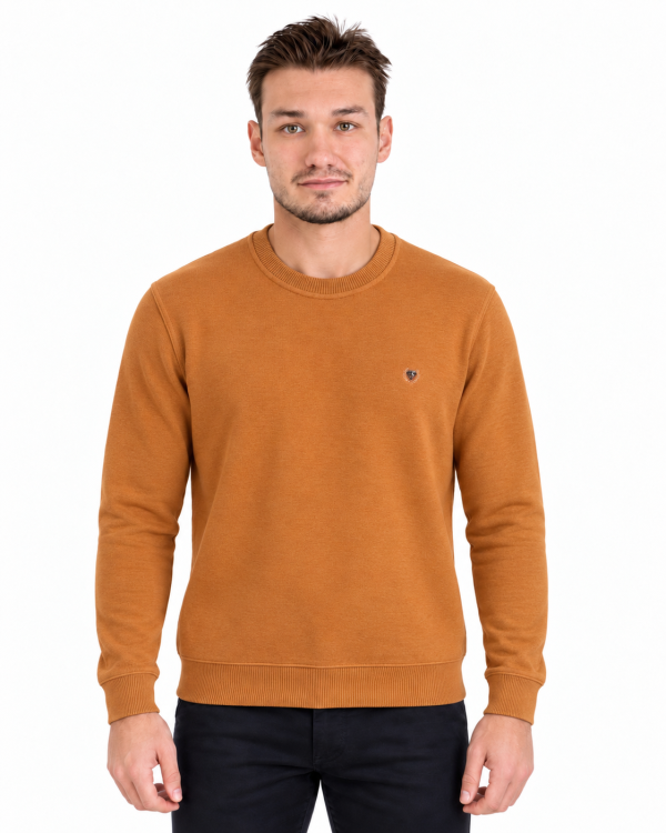 Sweat-shirt Col Rond Maille toucher Cachemire-MAXWAY — photo 4
