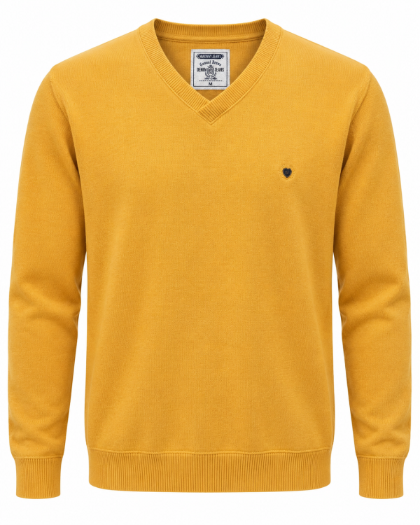 Sweat-shirt Col V Maille toucher Cachemire-MAXWAY — photo 5
