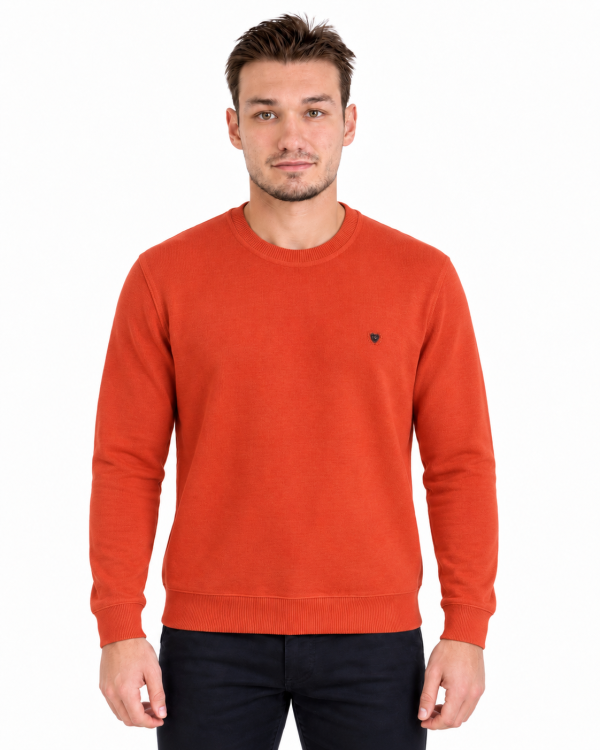 Sweat-shirt Col Rond Maille toucher Cachemire-MAXWAY — photo 2