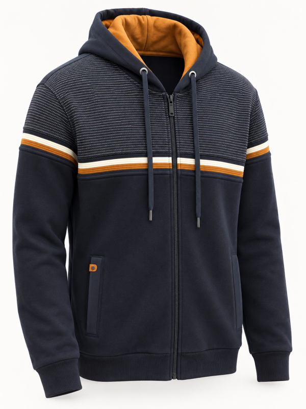 Gilet à capuche coton — photo 1