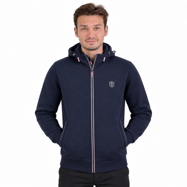 Gilet Capuche Zip 3 Couleurs — photo 5