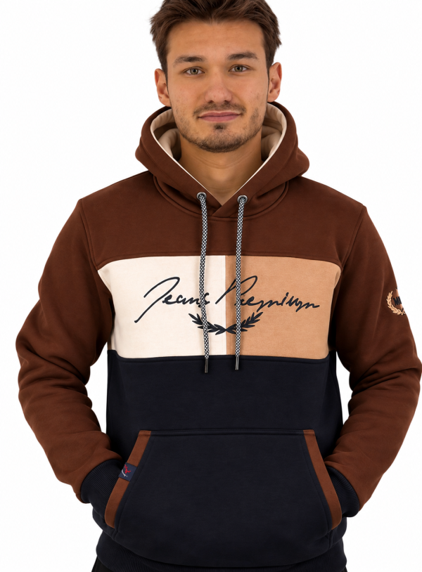 Sweat-shirt à capuche block color — photo 12