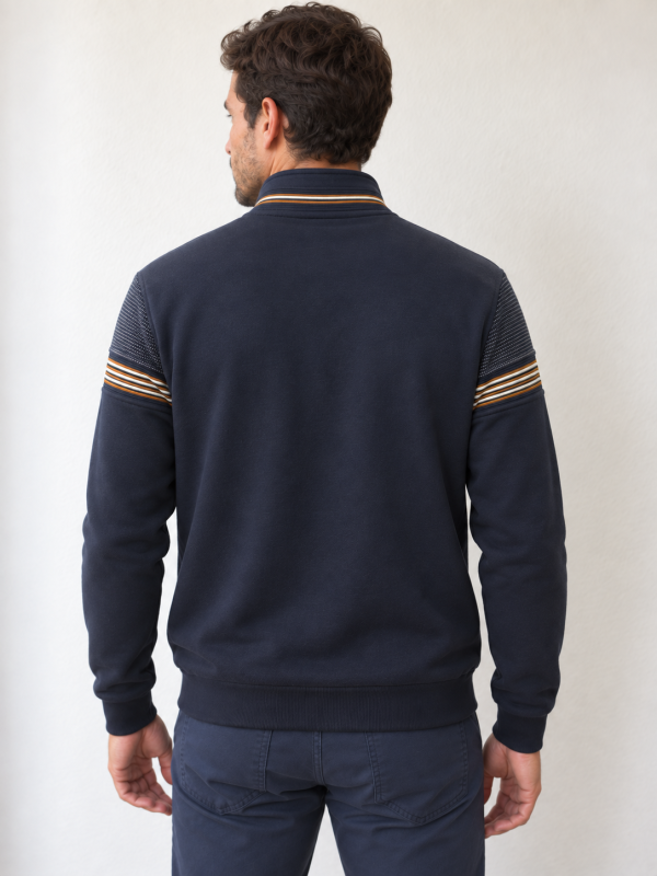 Veste zippée à bandes contrastées — photo 2