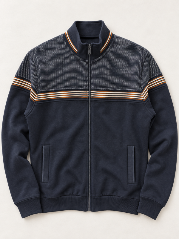 Veste zippée à bandes contrastées — photo 3