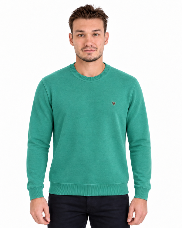 Sweat-shirt Col Rond Maille toucher Cachemire-MAXWAY — photo 5