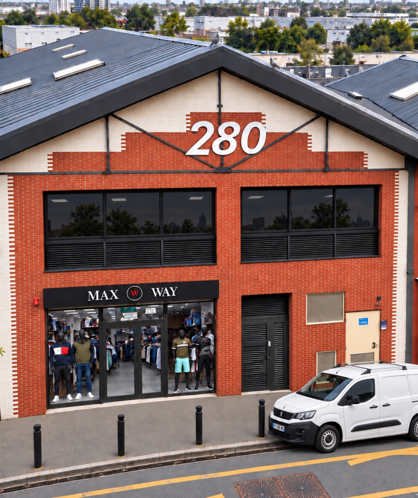 Façade du magasin MAXWAY, bâtiment 280