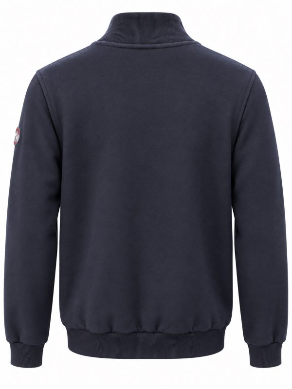 Veste zip tricolore matelassée bombers bi-matière — photo 3