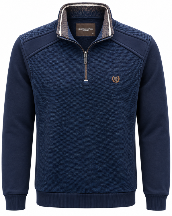 Polo Camionneur Zip Marine Coudières — photo 2