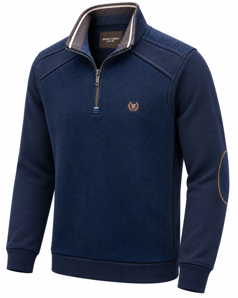 Polo Camionneur Zip Marine Coudières