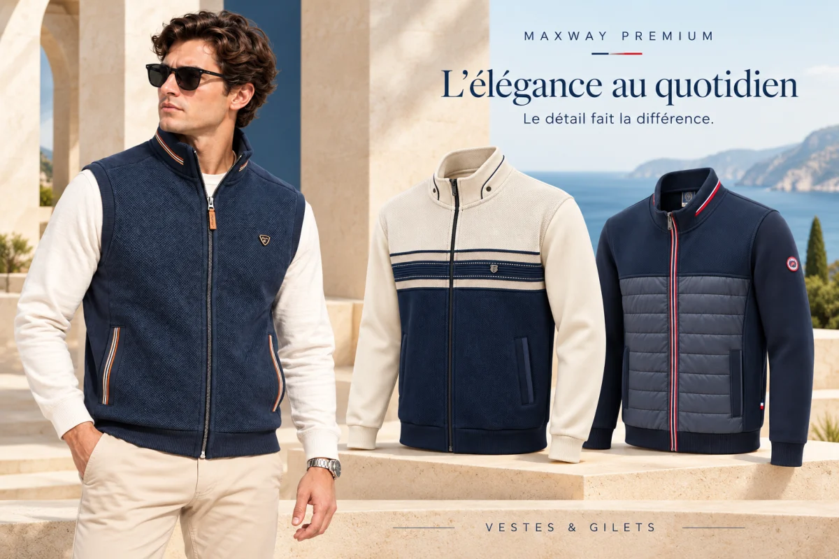 L’élégance au quotidien — vestes et gilets MAXWAY
